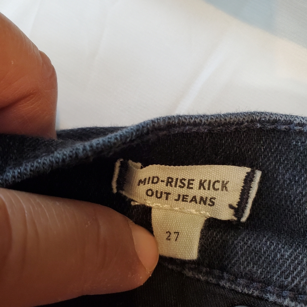 Madewell Mid-rise Kick Out Jeans Size 27 - Picture 3 of 10